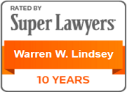 Rated By | Super Lawyers | Warren W. Lindsey | 10 Years