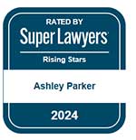 Super Lawyers Rising Stars 2024 badge awarded to Ashley Parker